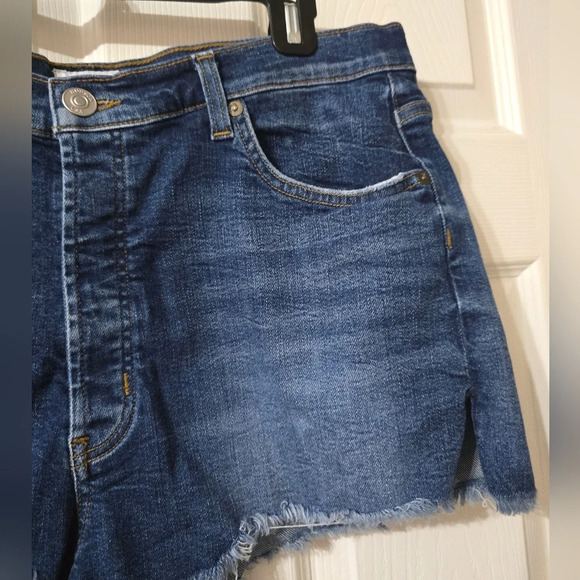 Hudson Tori Selvage Slouch Denim Cut-Off Micro Shorts in Illi, High Rise, EUC! - Picture 10 of 12